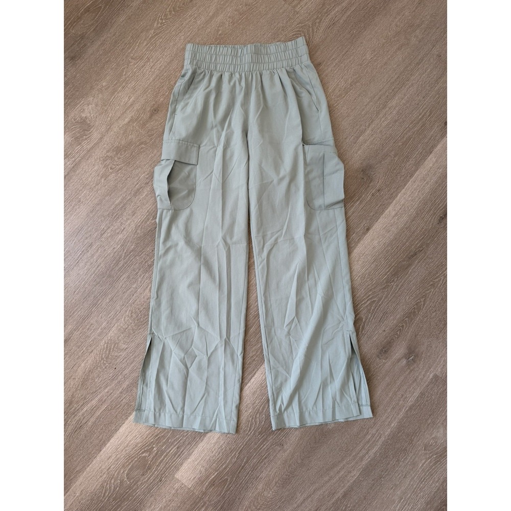 Gap Fit Runaround Pants Green Women's XS /Pockets/Elastic Waist